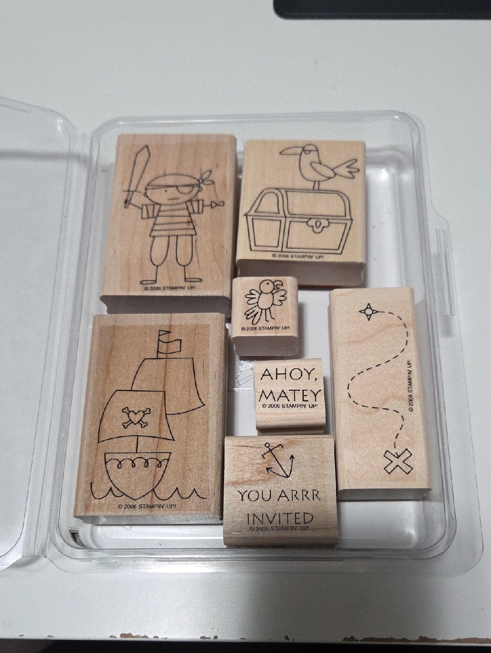 Ahoy Matey Pirate Stampin up rubber stamps